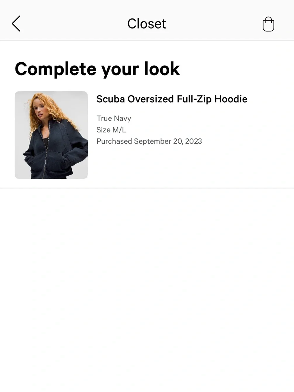 lululemon scuba oversized full zip hoodie - Picture 6 of 6